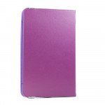 Wholesale Universal 7 inch 360 Premium Flip Leather Tablet Case (Purple)